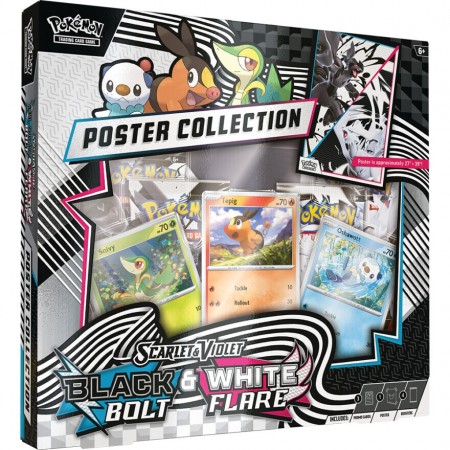  Pokemon Black Bolt & White Flare Poster Collection