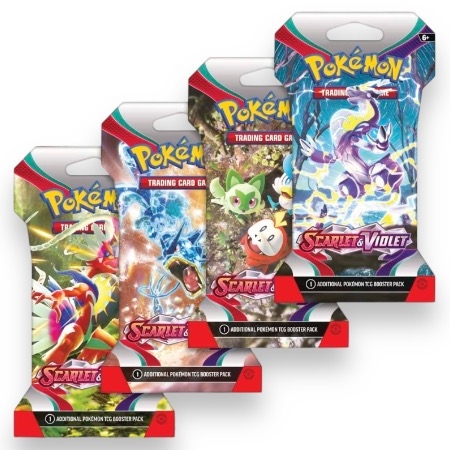 Scarlet & Violet Sleeved Booster pakke | Tilfeldig Artwork